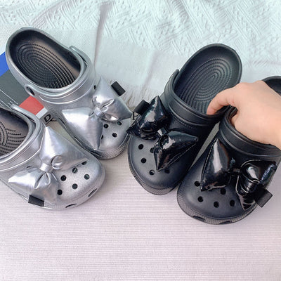 Damen modische Clogs mit dekorativem Schleifendetail Fudus