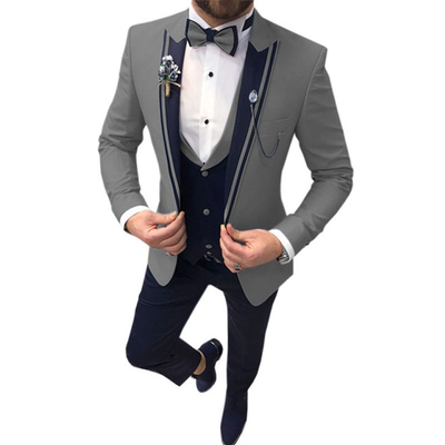 Slim Fit Hochzeitsgast Anzug für Herren | 3-Teilig