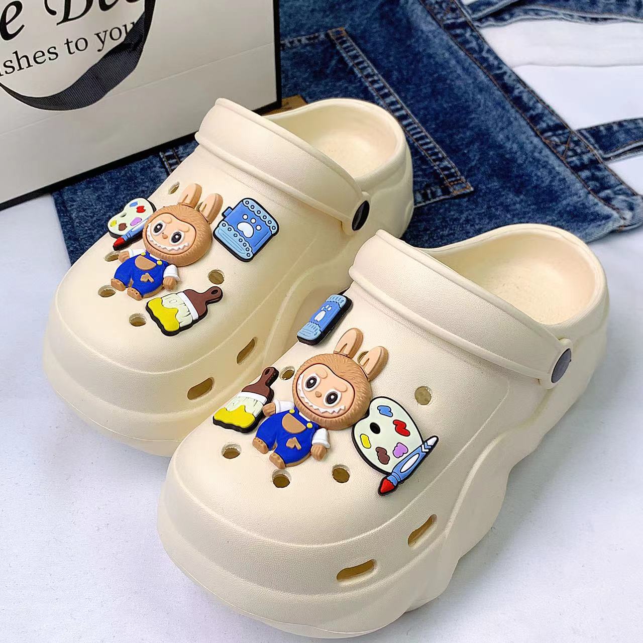 Damen Freizeitclogs mit bunten Tiermotiven und innovativem Komfortdesign Fudus