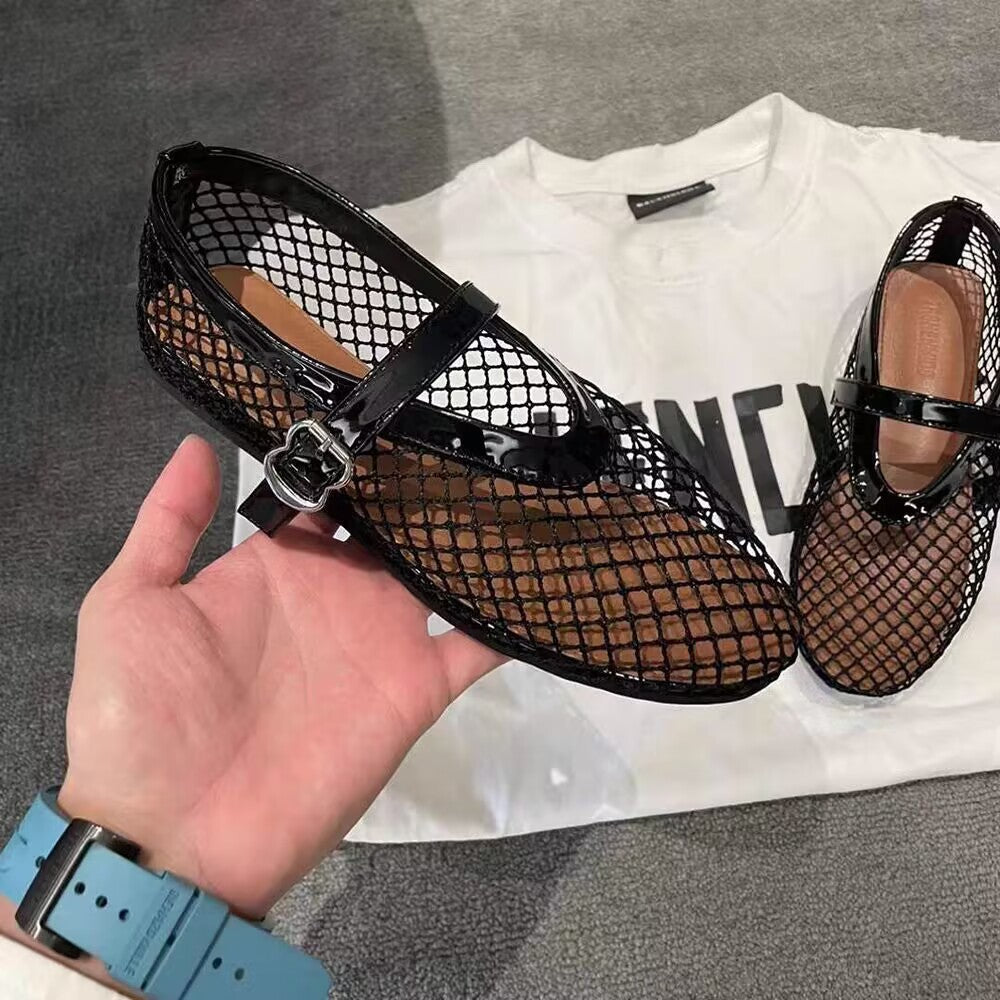 Damen Elegante Netzschuhe mit modischen Metallakzenten und komfortabler Innensohle Fudus