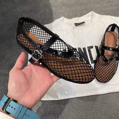 Damen Elegante Netzschuhe mit modischen Metallakzenten und komfortabler Innensohle Fudus
