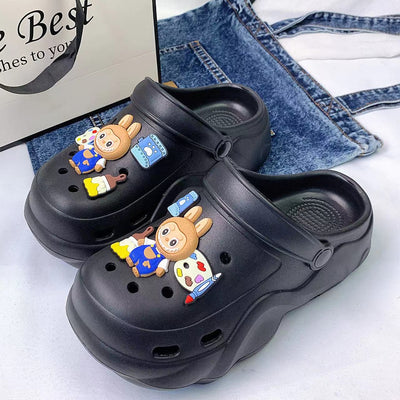 Damen Freizeitclogs mit bunten Tiermotiven und innovativem Komfortdesign Fudus