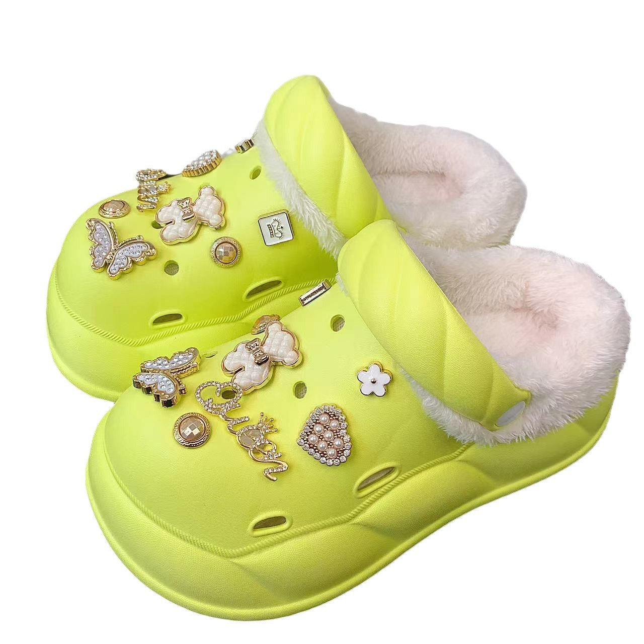 Damen Winterclogs mit glitzernden Verzierungen Fudus