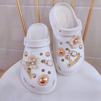 Damen Elegante und verzierte Clogs mit funkelnden Applikationen Fudus