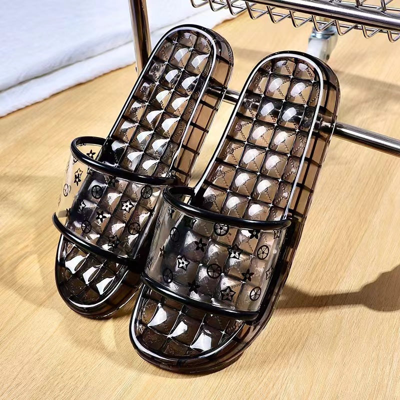 Damen Transparente Komfort-Slides mit rutschfester Sohle und anatomischer Fußbettgestaltung Fudus