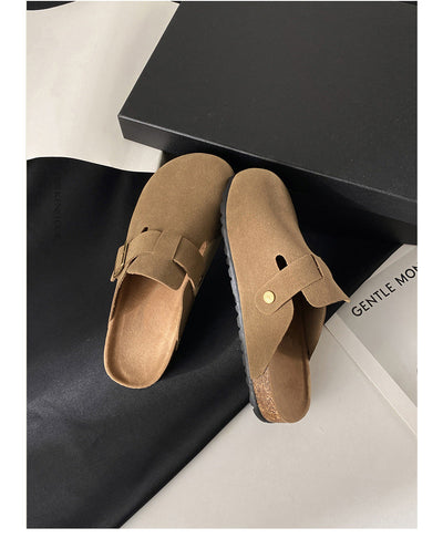 Damen Clogs mit modischem Schnallenverschluss und komfortabler Fußbettung Fudus