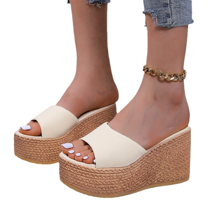 Damen Wedge-Pantoletten mit bequemer Fußbettung und trendigem Design Fudus