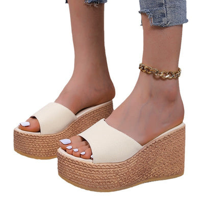 Damen Wedge-Pantoletten mit bequemer Fußbettung und trendigem Design Fudus