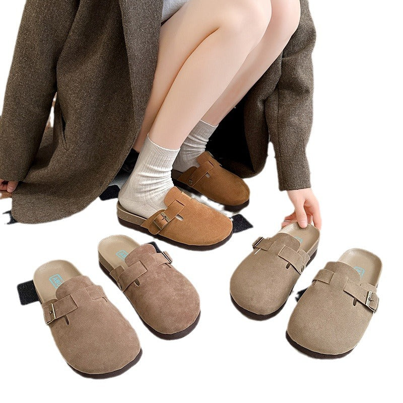 Damen Clogs mit modischem Schnallenverschluss und weichem Innenfutter Fudus