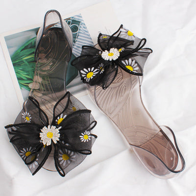 Damen Glamouröse Hausschuhe mit auffälligen Blumenapplikationen Fudus