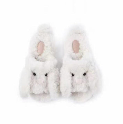 Damen Plüsch-Hausschuhe im niedlichen Hasen-Design Fudus