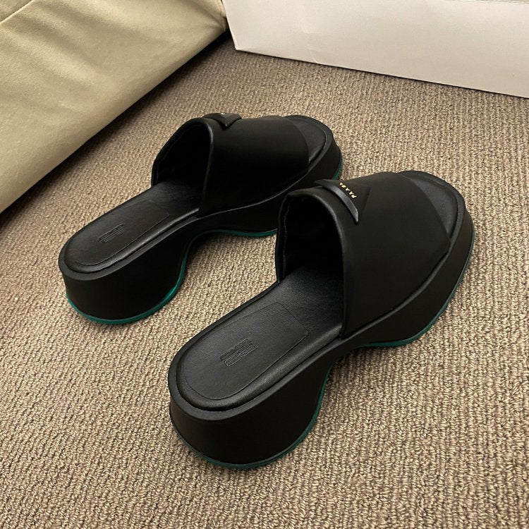 Damen Wedge-Pantoletten mit modernem Design und bequemer Riemenführung Fudus