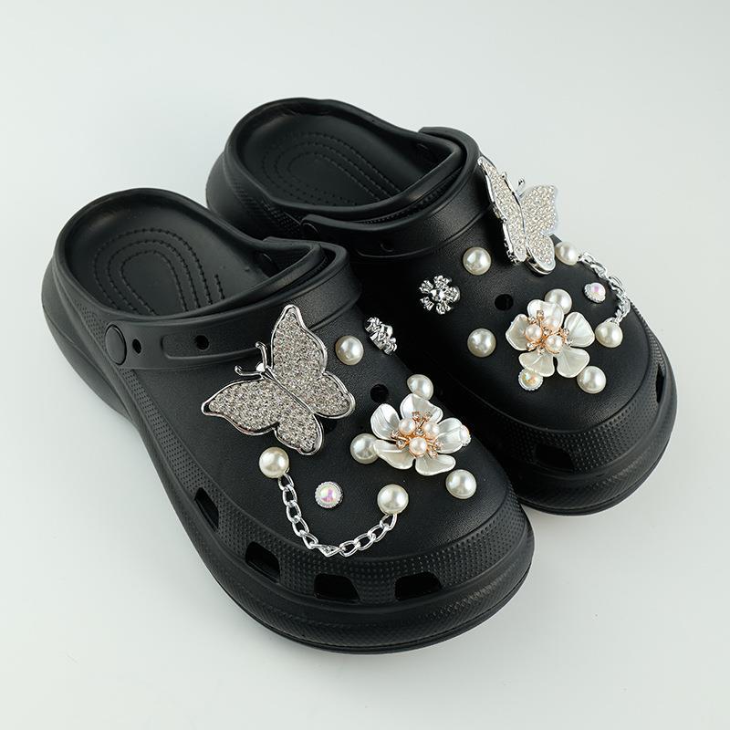 Damen modische Clogs mit Dekor Fudus