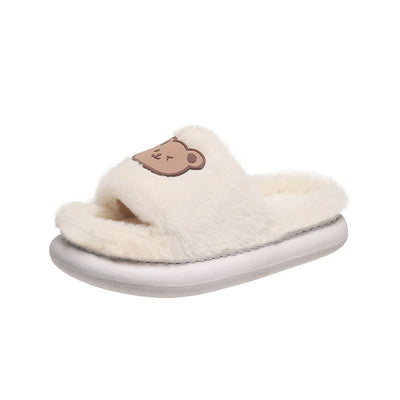 Damen Lustige und bequeme Hausschuhe mit Bärenmotiv Fudus