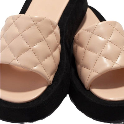 Damen Modische Clogs mit geflochtenem Obermaterial und rutschfester Sohle Fudus