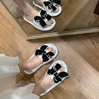 Damen Komfortable Sandalen mit großzügigem Schleifendetail Fudus