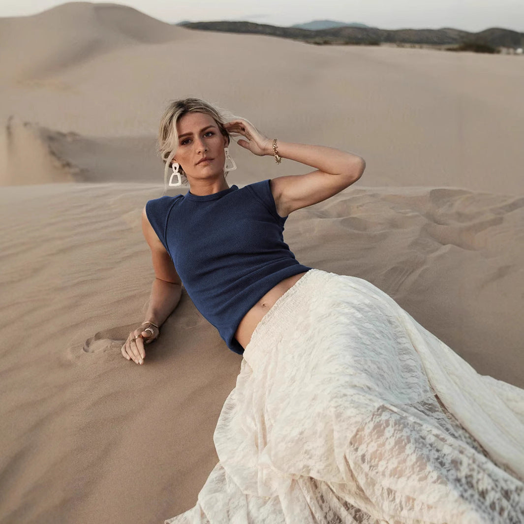 Damen ärmelloses Oberteil Fudus