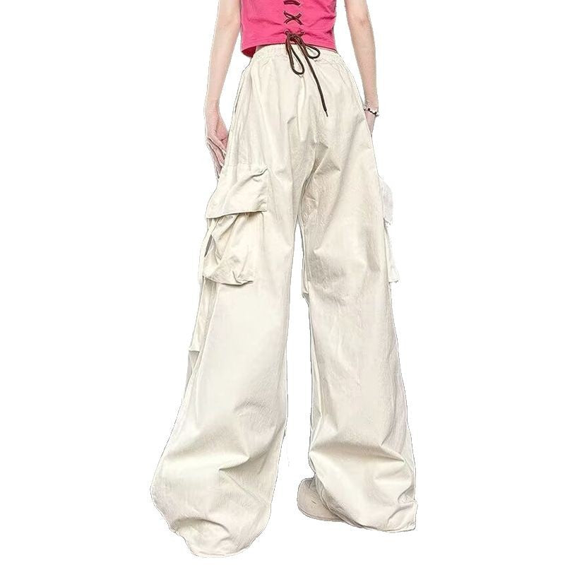 Damen weite Cargo-Hosen mit praktischen Taschen Fudus