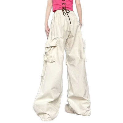 Damen weite Cargo-Hosen mit praktischen Taschen Fudus