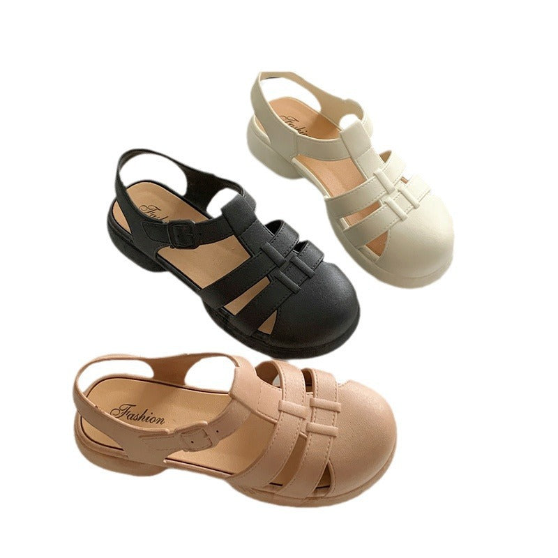 Damen Komfortable Sandalen im Retro-Stil mit verstellbarem Riemen Fudus