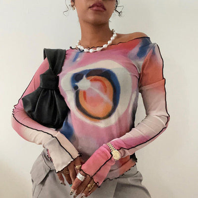 Damen Trendy Langarmoberteil Fudus