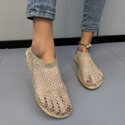 Damen atmungsaktive Netzschuhe mit elastischem Riemen Fudus