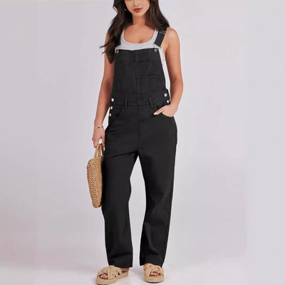 Damen Lässige und bequeme Latzhose Fudus