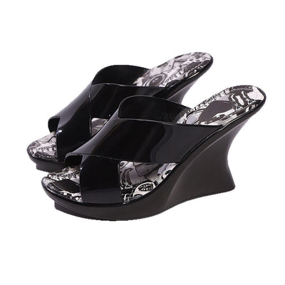 Damen Wedge-Sandalen mit modischem Schnitt und anatomischer Fußbettung Fudus