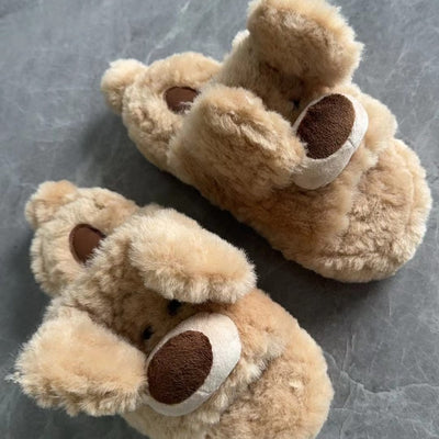 Damen Plüsch-Hausschuhe im niedlichen Hasen-Design Fudus