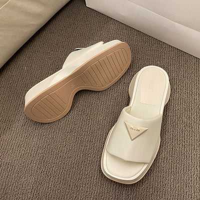 Damen Wedge-Pantoletten mit modernem Design und bequemer Riemenführung Fudus