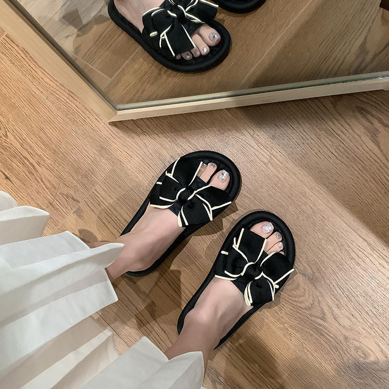 Damen Komfortable Sandalen mit großzügigem Schleifendetail Fudus