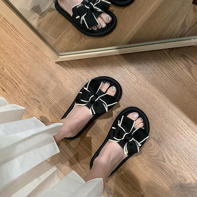 Damen Komfortable Sandalen mit großzügigem Schleifendetail Fudus