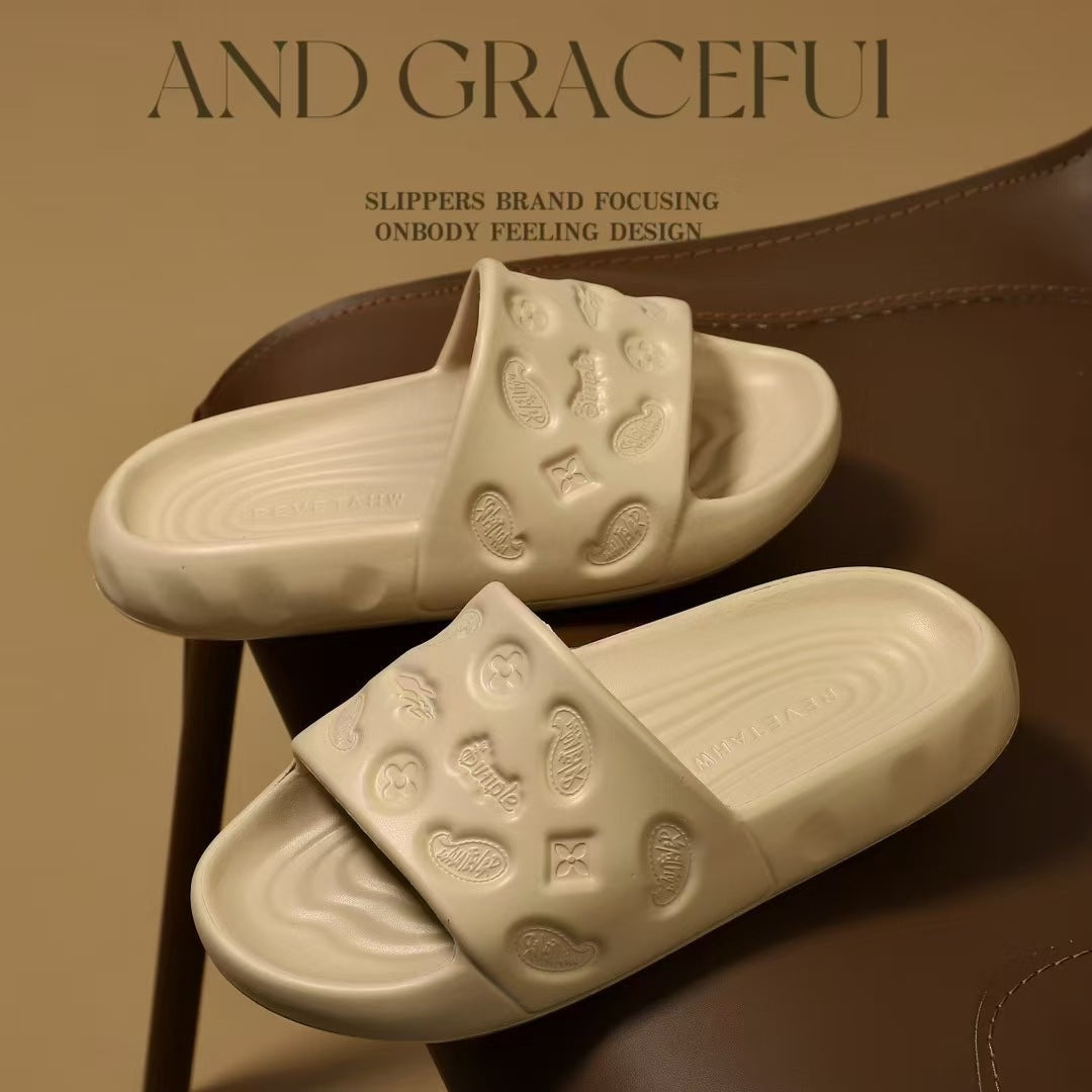 Damen Komfortable und stylische Wellness-Pantoletten mit rutschfester Sohle und ergonomischem Design Fudus