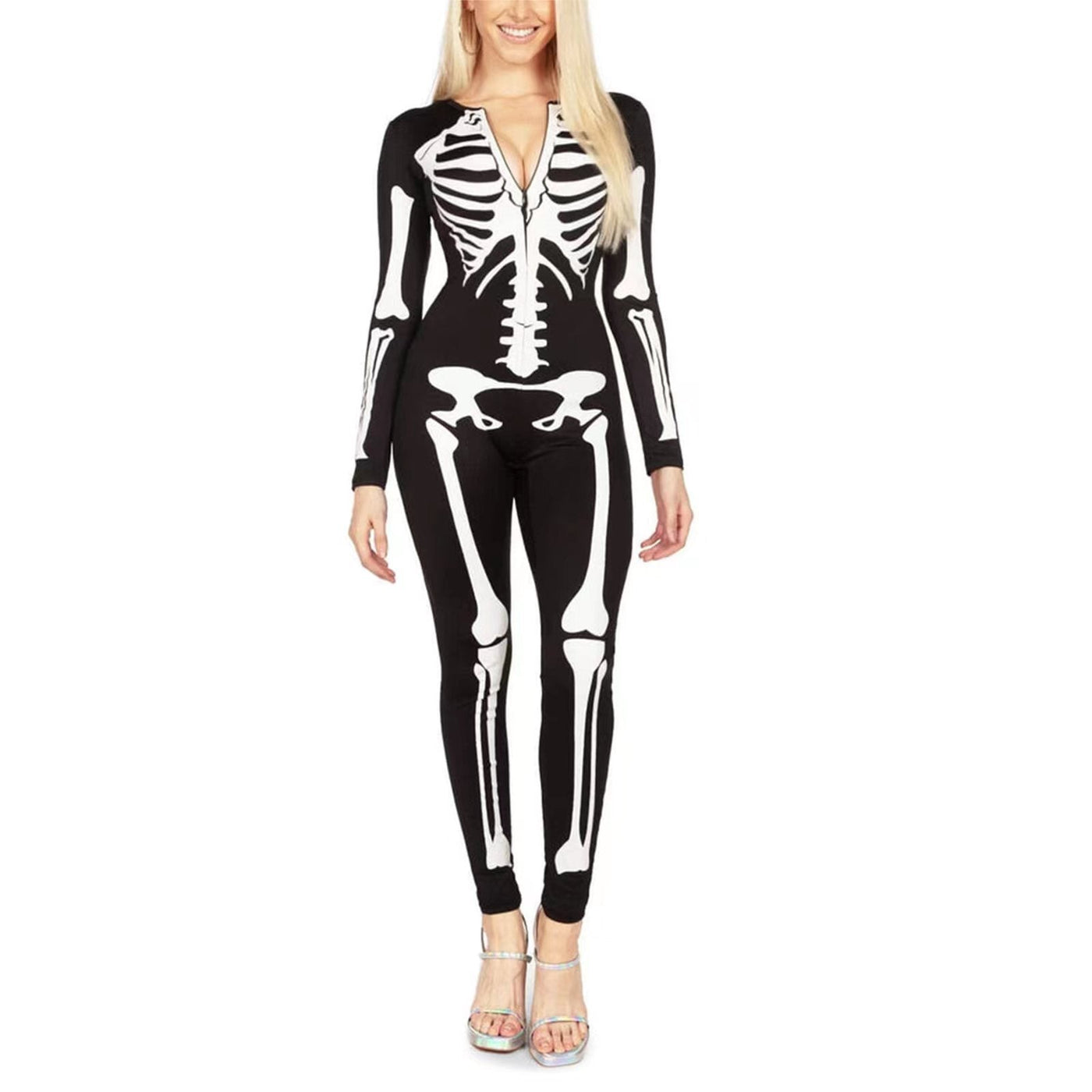 Skelettdruck Halloween Kostum
