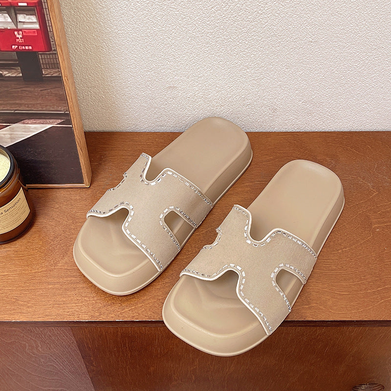 Damen Modische und komfortable Badeschlappen Fudus