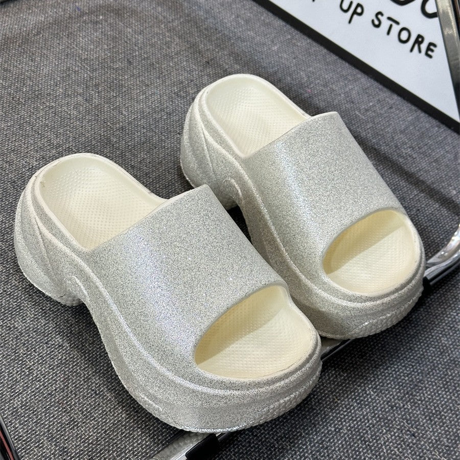 Damen Glamouröse Slides Fudus