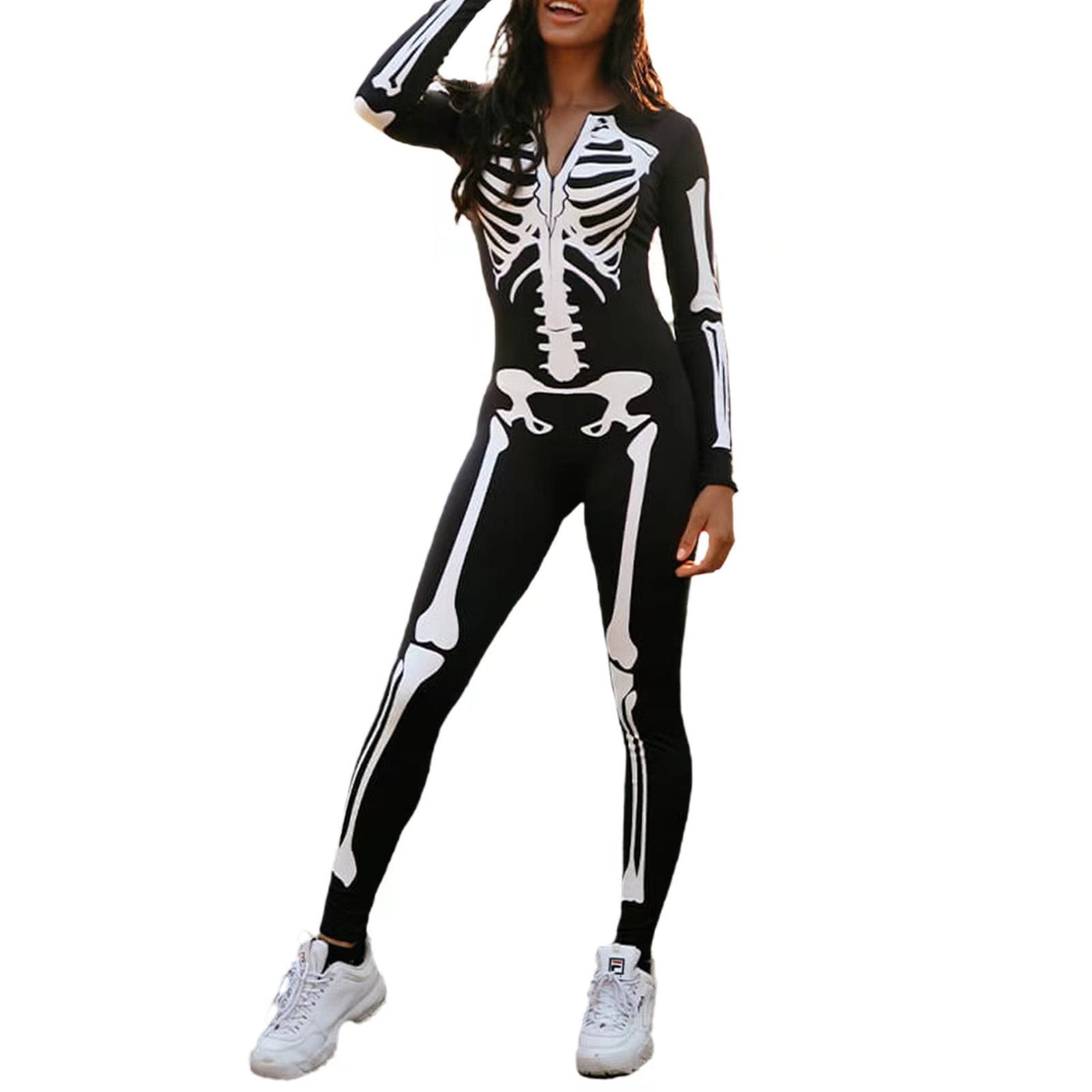Skelettdruck Halloween Kostum