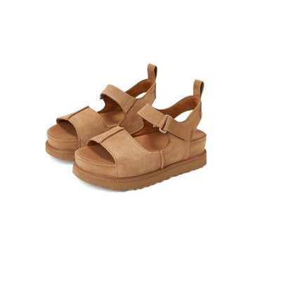 Damen Komfort Sandalen mit anatomisch geformtem Fußbett und verstellbarem Riemen Fudus