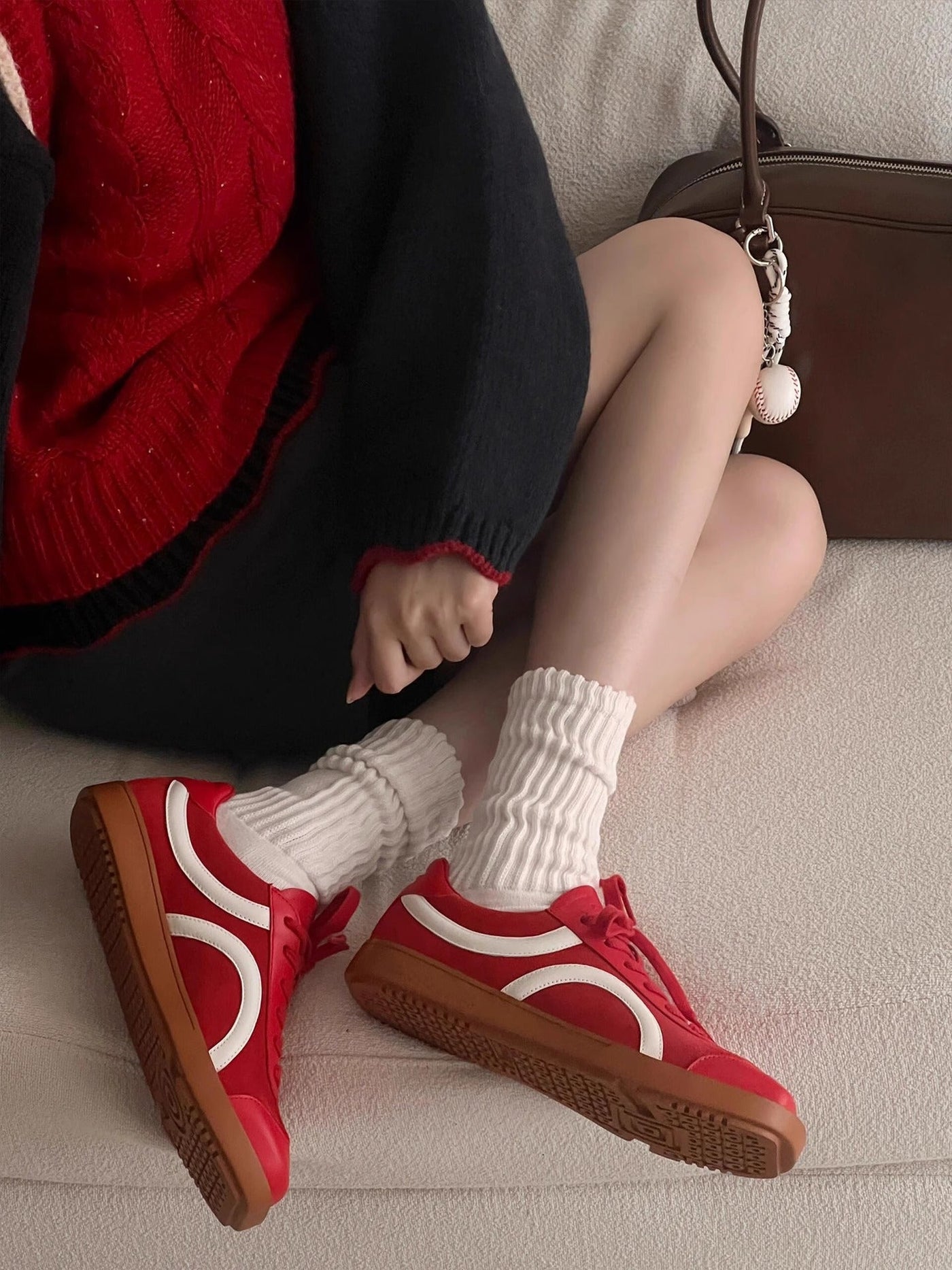 Damen Sneakers im sportlich-eleganten Design mit atmungsaktiver Obermaterial Fudus