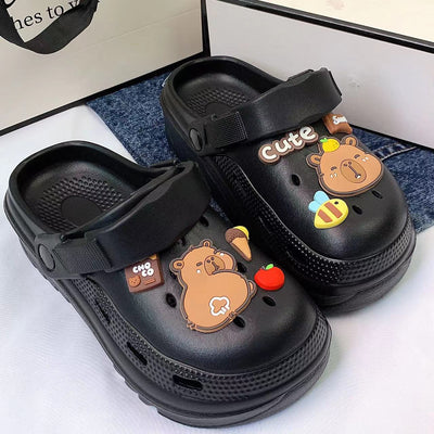 Damen Verspielte Clogs mit tierischen Motiven und ergonomischem Fußbett Fudus