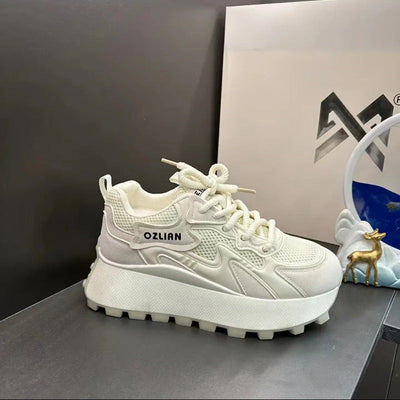 Damen Chunky Sneaker mit hohem Plateau und atmungsaktivem Obermaterial Fudus
