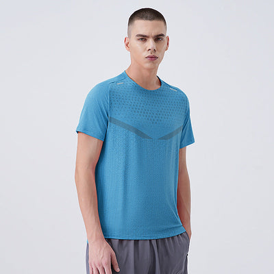 Herren Hochleistungs-Laufsportshirt mit innovativer Belüftungstechnologie und feuchtigkeitsregulierenden Eigenschaften Fudus