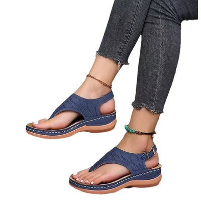 Damen Sportliche Zehentrenner mit rutschfester Laufsohle und ergonomischem Design Fudus