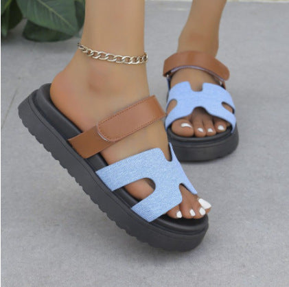 Damen lässige Riemensandalen mit ergonomischer Fußbettung und rutschfester Sohle Fudus