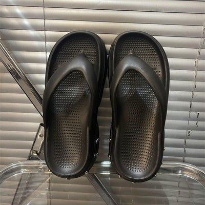 Damen Plattform-Pantoletten mit trendigem Design und komfortablem Fußbett Fudus