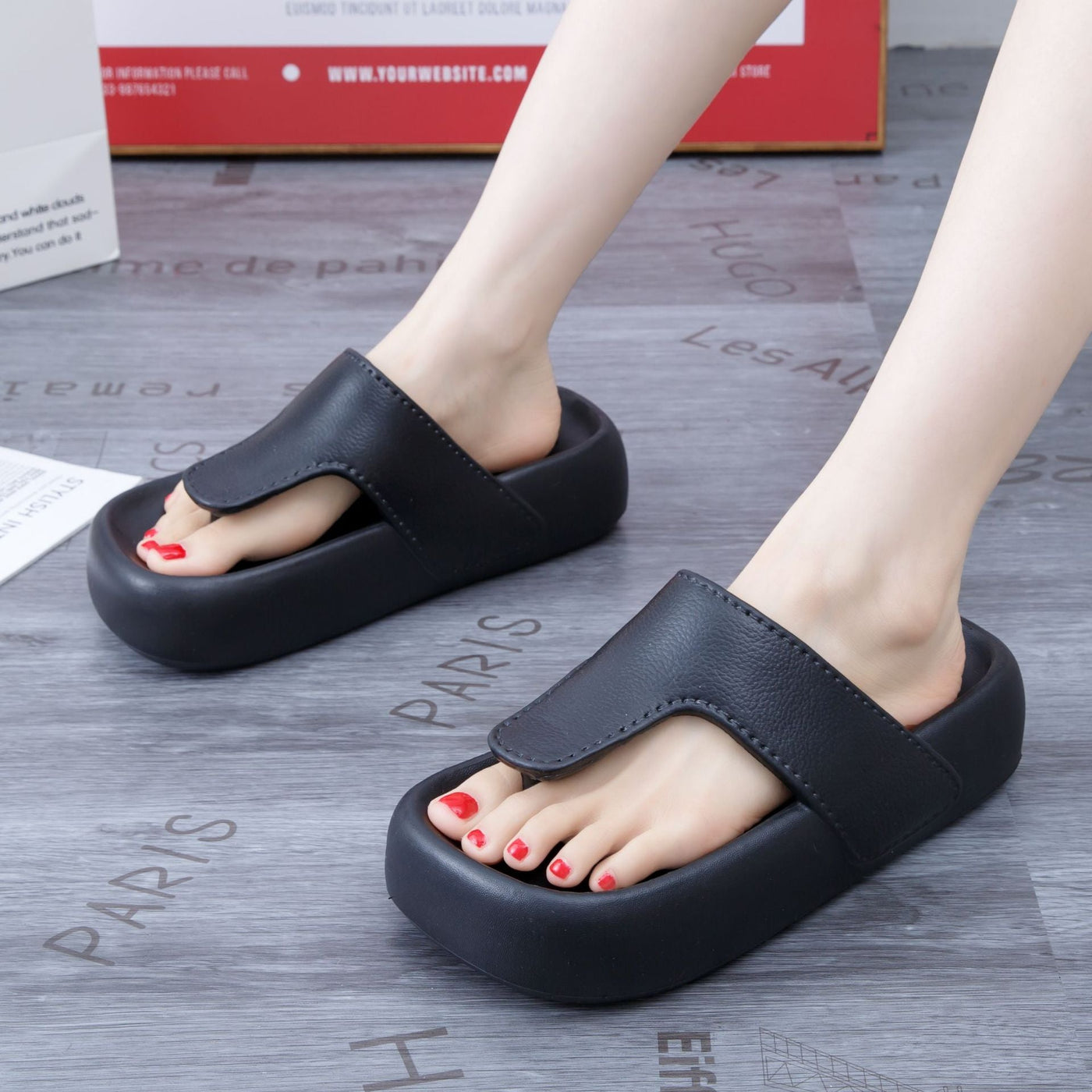 Damen Komfortable und stylische Wellness-Slipper mit gepolstertem Fußbett Fudus