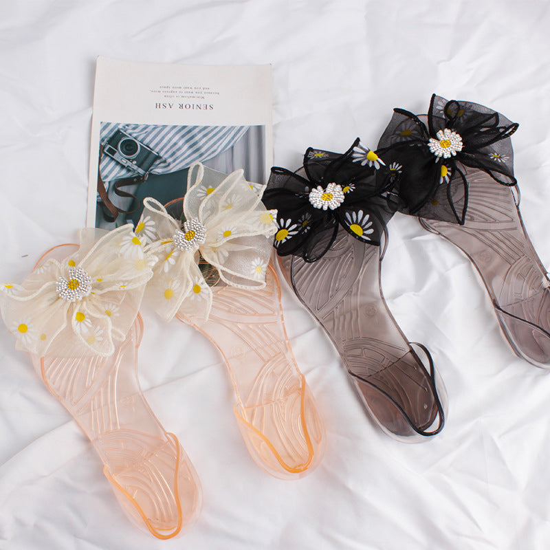 Damen Glamouröse Hausschuhe mit auffälligen Blumenapplikationen Fudus