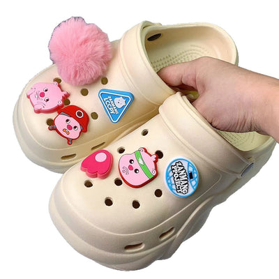 Damen Lustige Clogs mit kreativen 3D-Accessoires und rutschfester Sohle Fudus