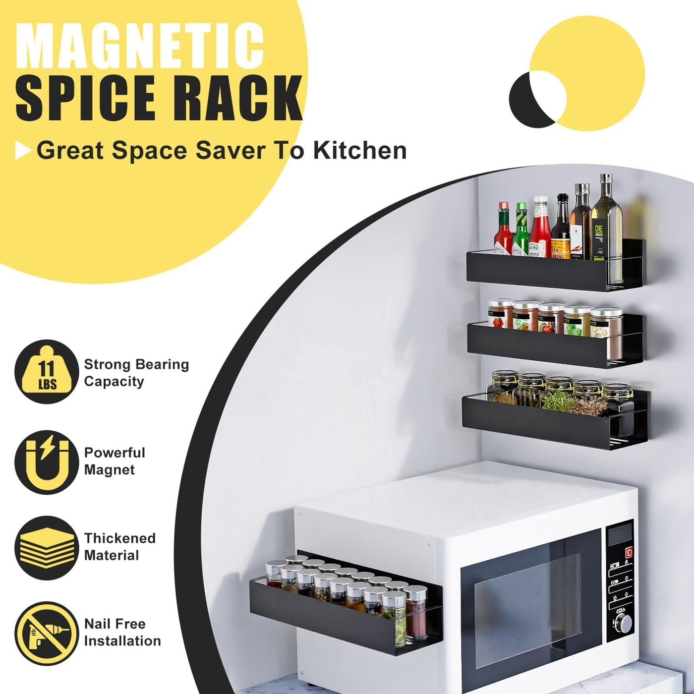 SpiceMag™ – Magnetischer Gewürz-Organizer für eine ordentliche und griffbereite Küche