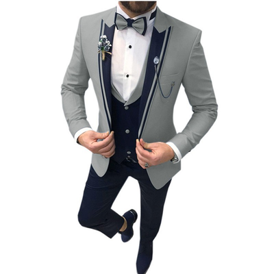 Slim Fit Hochzeitsgast Anzug für Herren | 3-Teilig